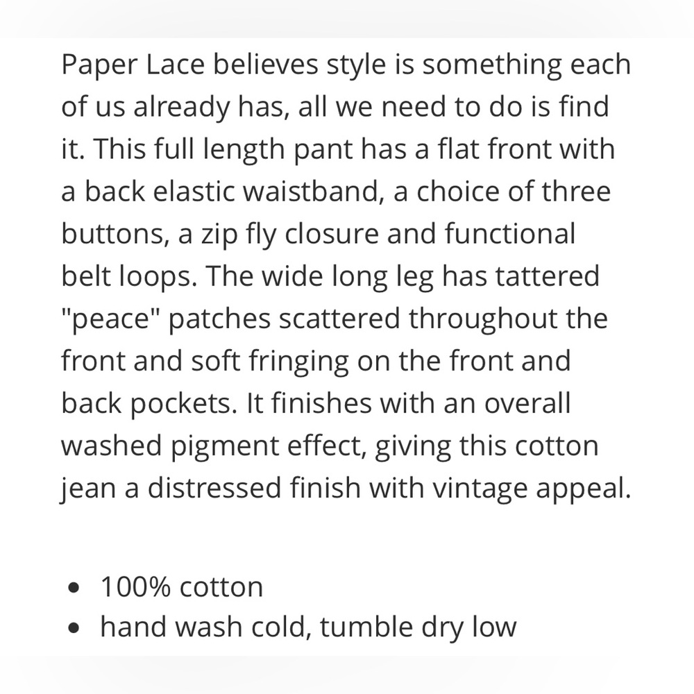 Distressed Peace Sign Jeans - Picture 5 of 8